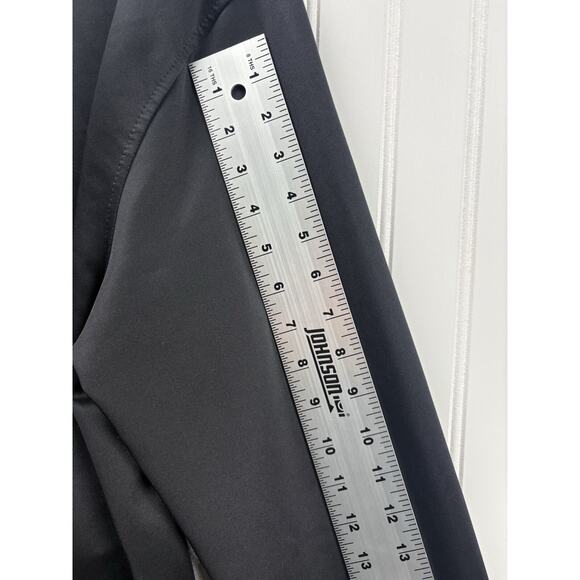 Sports Full Zip Polyester Jacket Mens Size‎ L Zip Pockets Black Grey #111 - Picture 10 of 12